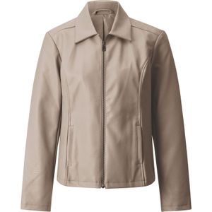 Dames Jack van imitatieleer in sesam