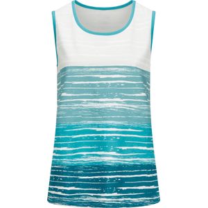 Shirttop - Turquoise/Zachtmint - 100% Katoen - Mouwloos Met Bandjes