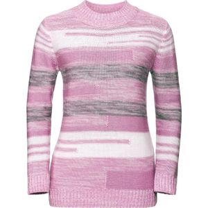 Oudroze Mêlee Pullover - 100% Polyacryl - Lange Mouwen - Staande Kraag