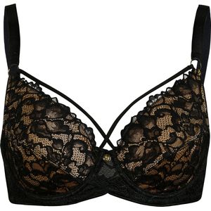 Dames Beugelbeha in camel/zwart