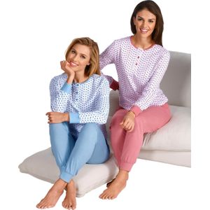 Pyjama - Vakjesdessin - Effen Broek - Single-Jersey