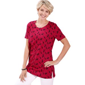 Dames Lang shirt in aardbei bedrukt