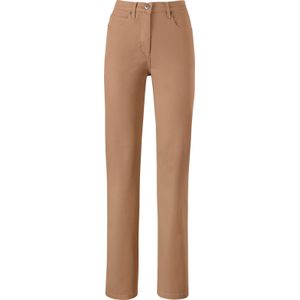 Jeans - Camel - 98% Katoen 2% Elastaan - Steekzak Knoop Ritssluiting