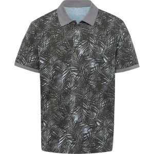 Heren Poloshirt in grafiet gedessineerd