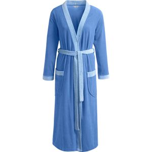 Badjas - Blauw - Katoenmix - Opgestikte Zakken