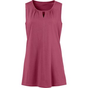 Dames shirttop in bessenrood