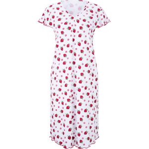 Dames Nachthemd in wit geprint