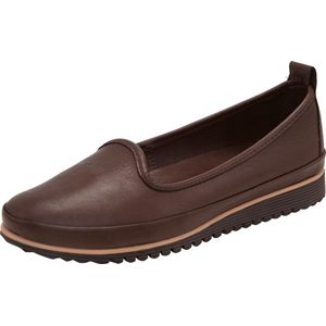 Instappers - Donkerbruin - Leer - zonder Sluiting