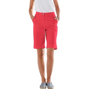 Dames Jeansbermuda in rood