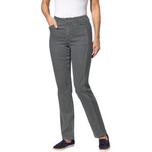 Dames jeans in stone-grey-denim