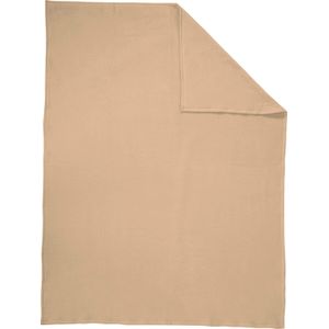 Deken - Camel - 58% Katoen, 35% Polyacryl, 7% Polyester