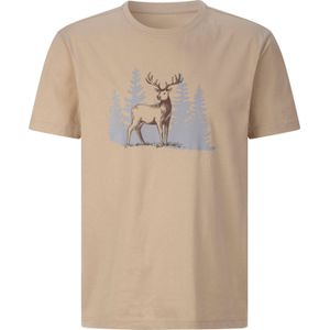 Heren Shirt met korte mouwen in beige