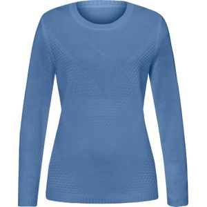 Dames Pullover met lange mouwen in middenblauw
