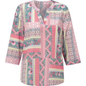 Comfortabele blouse in flamingo bedrukt