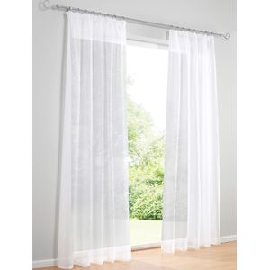 Decoratieve vitrage in wit