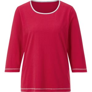 Dames Shirt met 3/4-mouw in rood