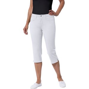 Jeans - Wit - Katoen/Elastaan - Knielang - Smalle Pijp