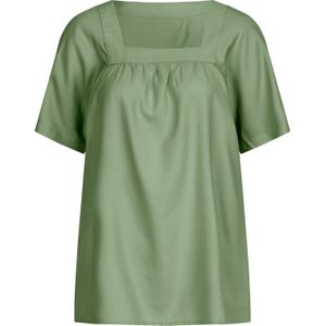 Blouse - Eucalyptus - 100% Viscose - Korte Mouwen