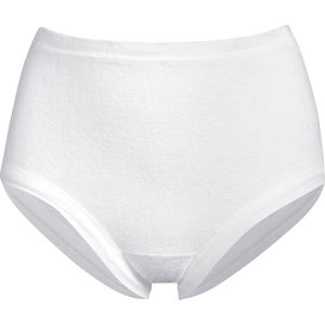 Wäschepur - Dames Slip - Wit - 4 Stuks - Hoge Taille - Frottékwaliteit