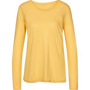 Dames Pyjama-Shirt in geel