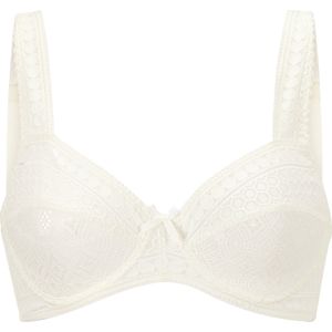 Ecru - Beugel BH - 85% Polyamide 15% Elastaan - Brede Bandjes