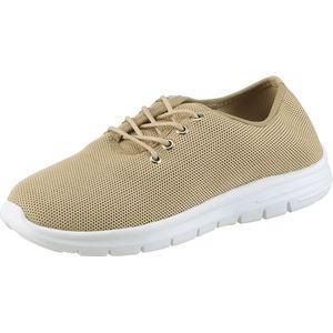 Dames Veterschoen in beige