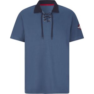 Heren Poloshirt in jeansblauw