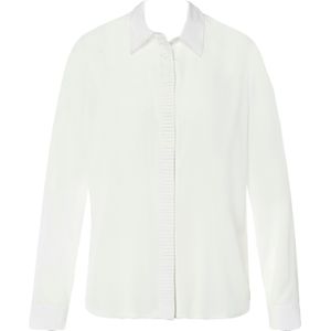 Blouse - Ecru - 100% Polyester - Knoopsluiting - Lange Mouwen