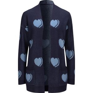 Marine/Hemelsblauw Gedessineerd Vest - 100% Polyacryl