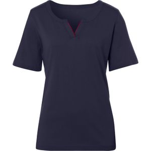Dames Shirt met korte mouwen in marine