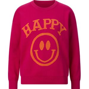 Dames Pullover met lange mouwen in pink/oranje