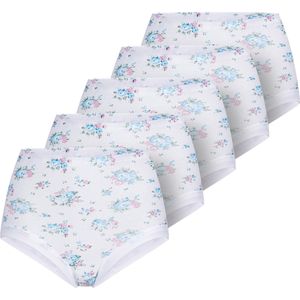 Wäschepur - Tailleslip - Set van 5 - Verschillende Prints - Fijnrib - Cotton Made in Africa