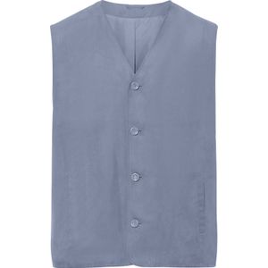 Heren velours gilet in duivenblauw