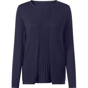 Dames Katoenen trui in marine