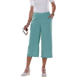 Culottes - Salie - 100% Viscose - Comfortabele Taillehoogte