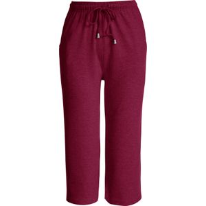 Capri Broek - Bordeaux - 95% Katoen, 5% Elastaan - 3/4-lengte
