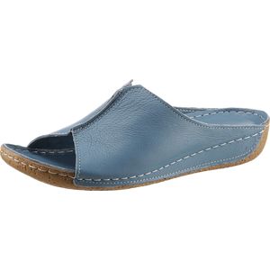 Dames slippers in jeansblauw