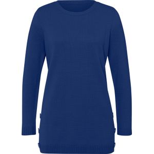 Dames Lange pullover in koningsblauw
