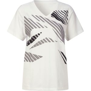 Dames Vrijetijdsshirt in ecru geprint