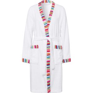 Badstof Badjas - Zacht - Sjaalkraag - Contrastkleurige Paspels
