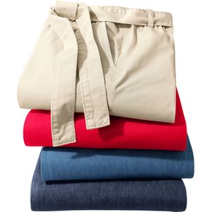 Classic Basics - Comfortjeans - Zand - 7/8-lengte - 100% Katoen