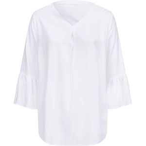 Dames - Blouse - Wit - Comfortabele Stijl