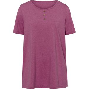 Dames Lang shirt in magenta gemêleerd