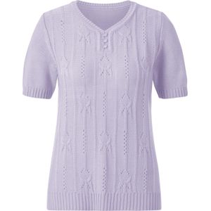 Pullover met korte mouwen in lila