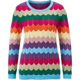 Gebreide Trui - Pink/Aqua - 100% Polyacryl