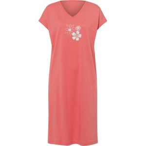 Nachthemd - Grafisch Dessin - V-hals - Oversized Schouders - Single-Jersey