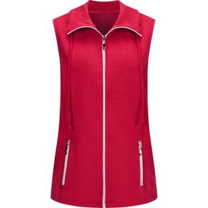 Dames - Jerseygilet - Aardbei