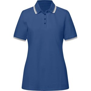 Jeansblauw - Push-up Bikini - 95% Katoen, 5% Elastaan - Knoopsluiting, Polokraag