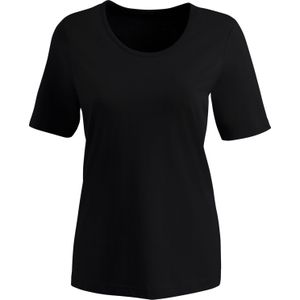 Dames Shirt met korte mouwen in zwart