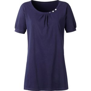 Dames Lang shirt in marine